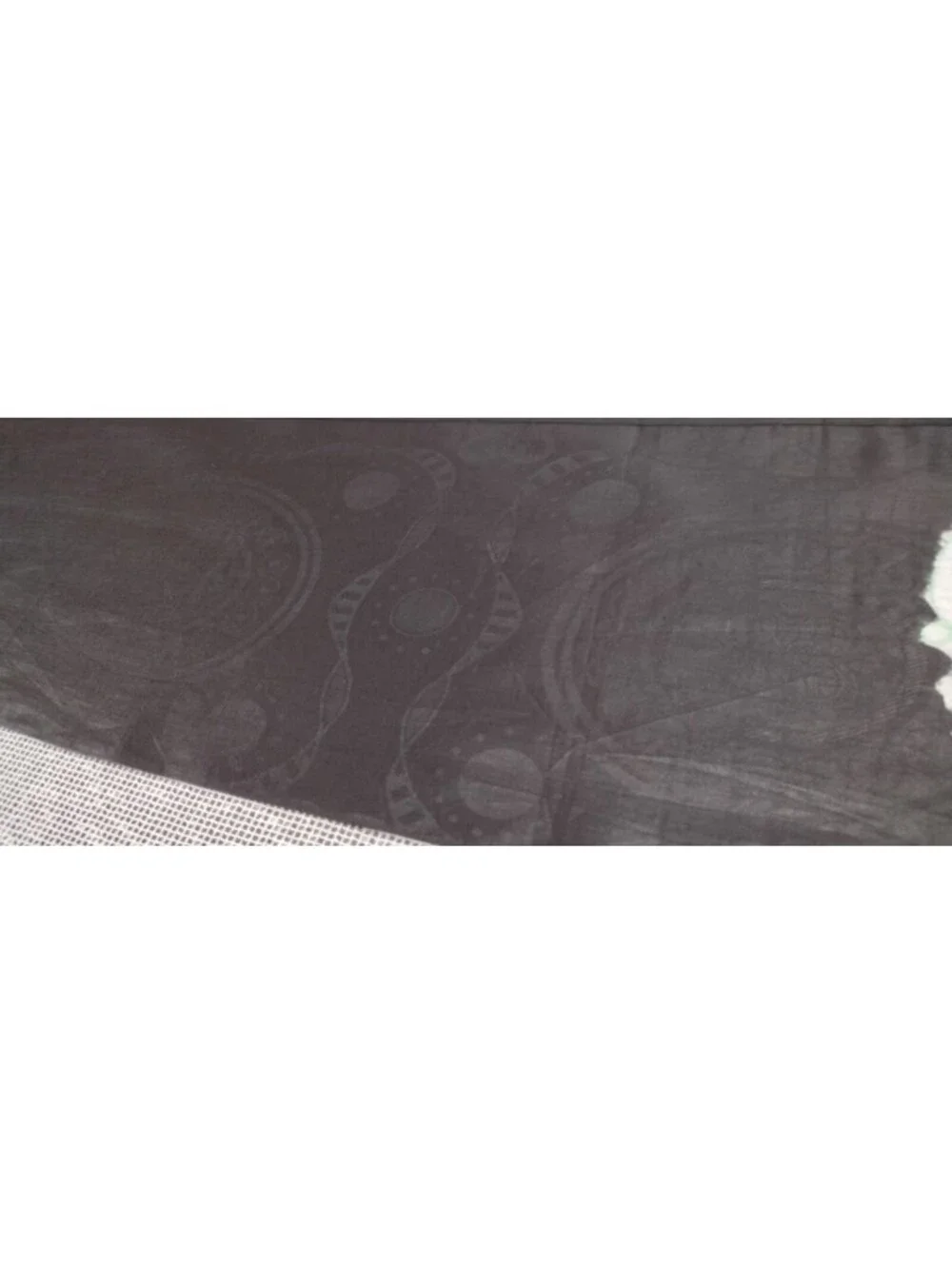 Vintage Spider Web Scarf Recangle Black Sturdy Cotton Embroidered - Planets Goth